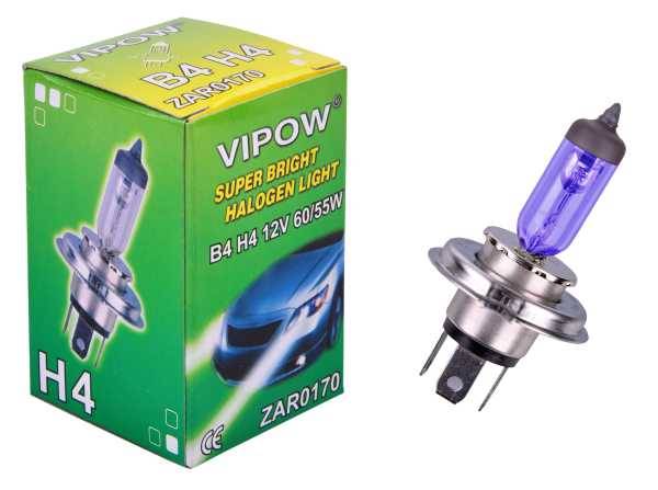 Żarówka Halogen Sam. 12V  H4 60/55W (barwa zimna)