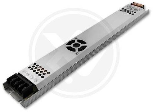 Zasilacz 12V 12,5A 150W instalacyjny metal płaski