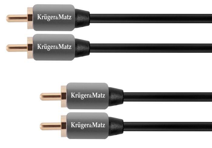 Kabel 2xRCA -2xRCA  1,8m Kruger&Matz