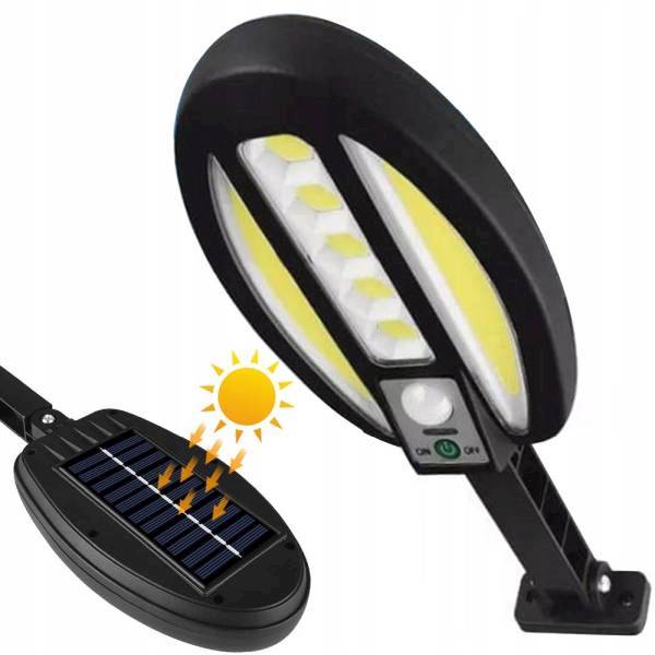 Lampa LED Solarna 90W z czuj ruchu panel 6V/9W