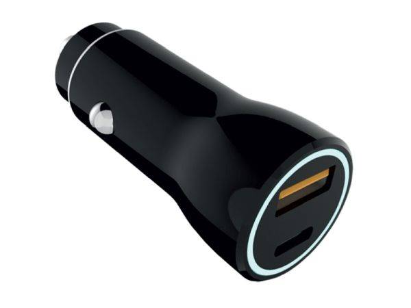 Ładowarka  USB sam. 3,1A QC 3.0 36W gn. USB+"C"
