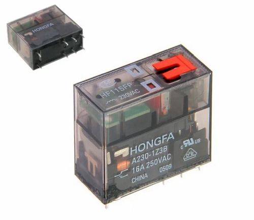 Przekaźnik 230V 16A HF115F-A230 2+6p