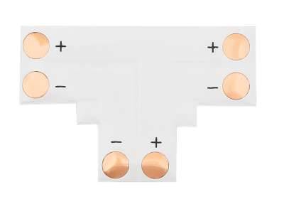 Złącze taśmy LED typu "T"  8mm 2p 