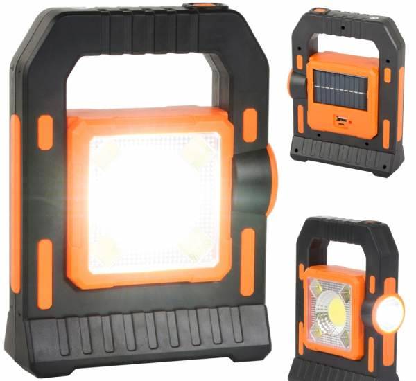 Latarka LED solarna wielofunkcyjna COB 37led aku  