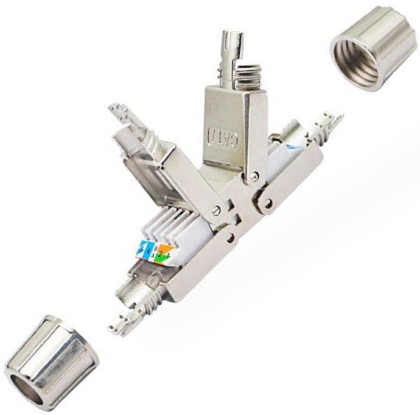 Redukcja 8p8c   gn/gn RJ45 łącznik beznarzędziowy