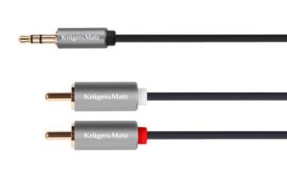 Kabel 2xRCA - JACK 3,5  5m Kruger&Matz