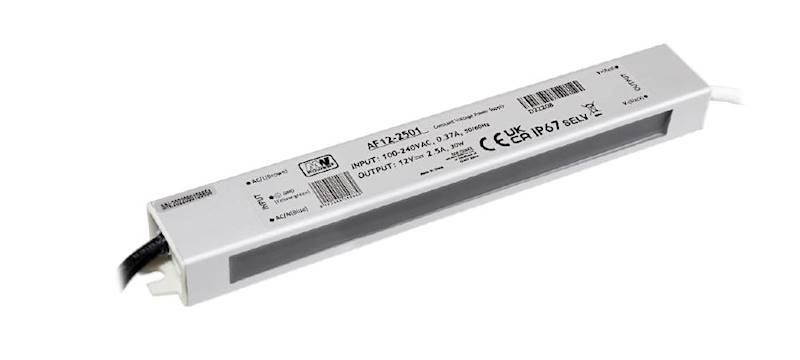 Zasilacz 12V  2,5A 30W IP67 metal hermet