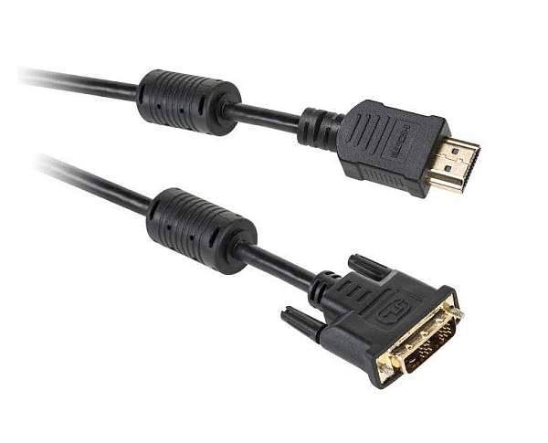 Kabel DVI-HDMI 5m Gold v1.3b 18+1p