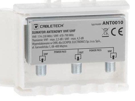 Zwrotnica Anten zew. Sumator VHF/UHF power pass