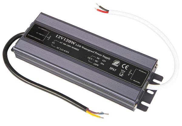 Zasilacz 12V 10A 120W IP67 metal instalacyjny