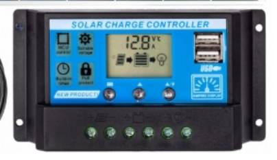 Regulator Ładowania solar 10A 12/24V PWM z wyśw