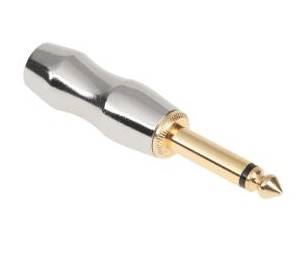 Wtyk Jack 6,3mm mono metal złoc. HQ