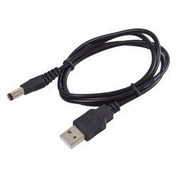 Kabel USB-wtyk / DC-wt 5,5/2,1 z przew 1,2m