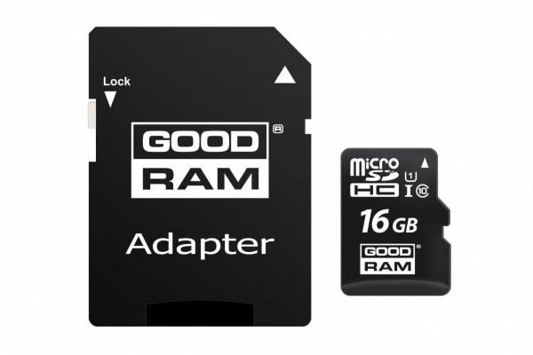 Karta Pamięci 16GB Micro SD +red GoodRam c10