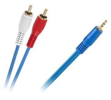 Kabel 2xRCA - JACK 3,5  3m Cabletech nieb.