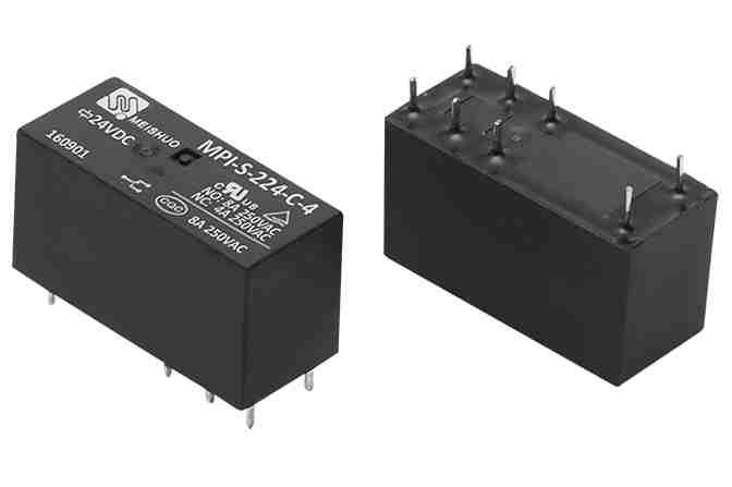 Przekaźnik  24V  2x8A  HF115F 8p przeł 