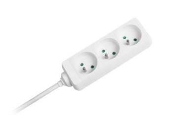 PRZEDŁUŻACZ 230V 5m 3gn. 3x1,5mm biały