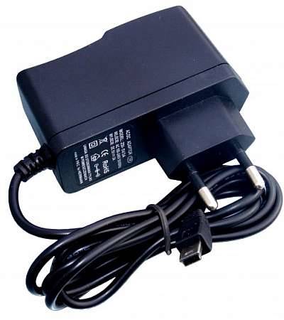 Ładowarka  USB sieciowa 2,0A z przew. mini usb