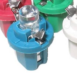 Żarówka LED  12V R-5  z plast. niebieska 