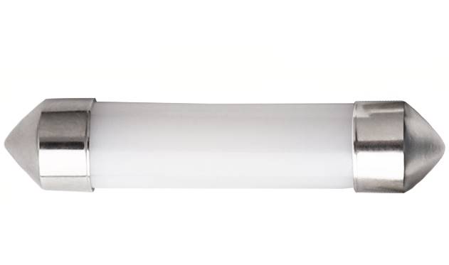 Żarówka LED 12V paluszek 36mm COB rurka