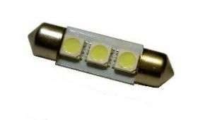 Żarówka LED  12V paluszek 42mm 3x5050