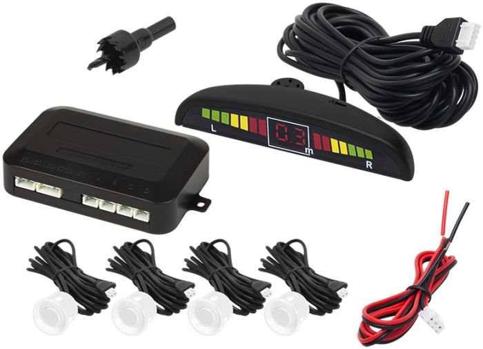 Czujniki parkowania biały LED 22mm