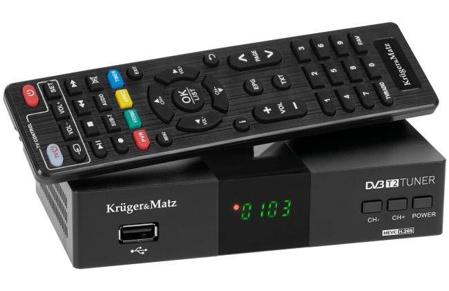 Dekoder DVB-T HD Kruger&Matz KM0550D tuner