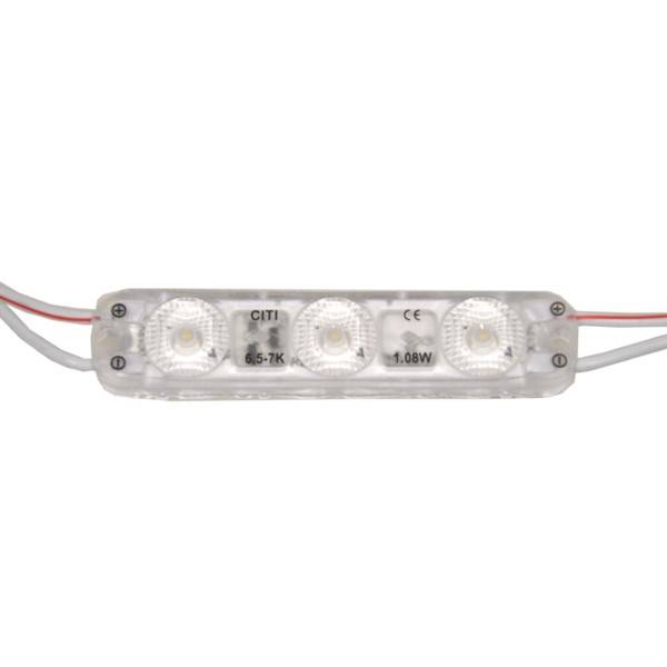 Diody LED moduł 1,0W 12V biały zimny 3x2835