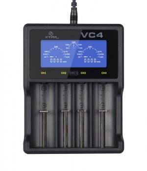 Ładowarka uniwersalna LCD VC4 Xtar Mikroproc 2x1A