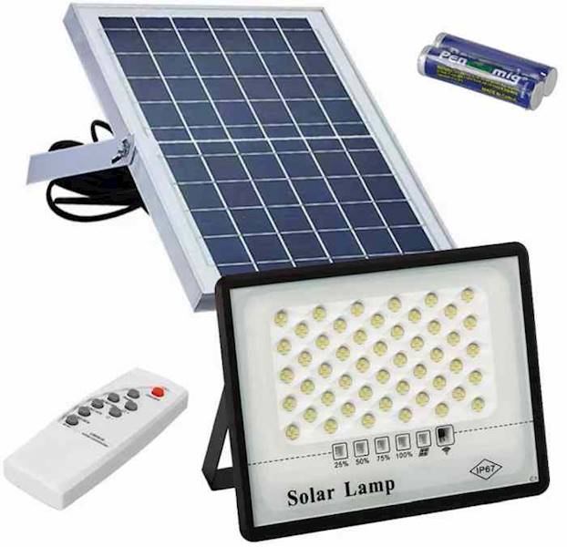 Lampa LED Solarna 150W naświetlacz+ panel z uch