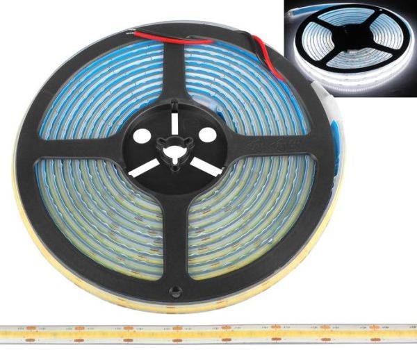 Diody LED taśma Biała Neutral IP67 1m 12V COB