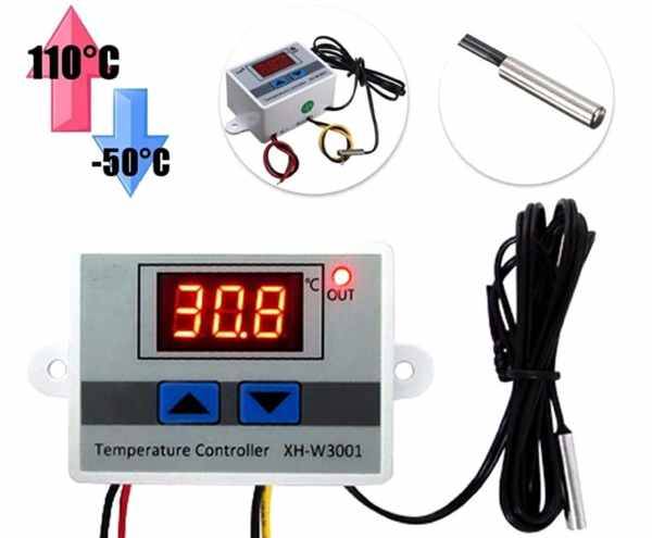 Sterownik temperatury 230V -50°C 110°C Termostat