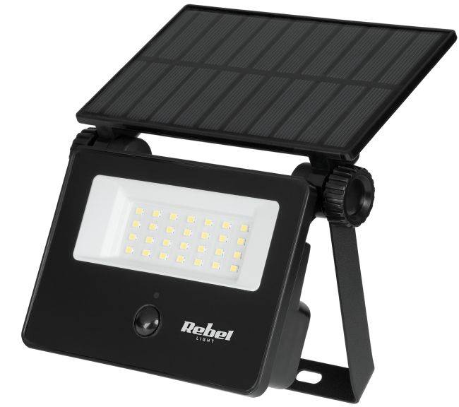Lampa LED Solarna   6W Reflektor z czujnikiem 