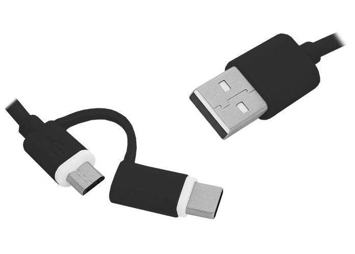Kabel USB A   typ-C wt.  1m C + micro 