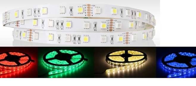 Diody LED taśma RGB+WW 5050 IP20 1m/60led 