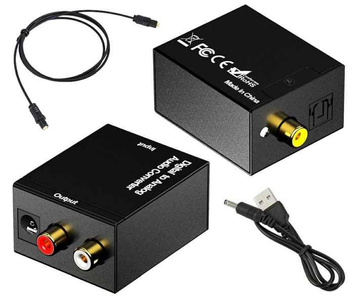 Konwerter Optyczny SPDIF/Coaxial -> analog usb