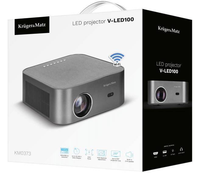 Projektor LED Kruger&Matz V-LED100 WiFi