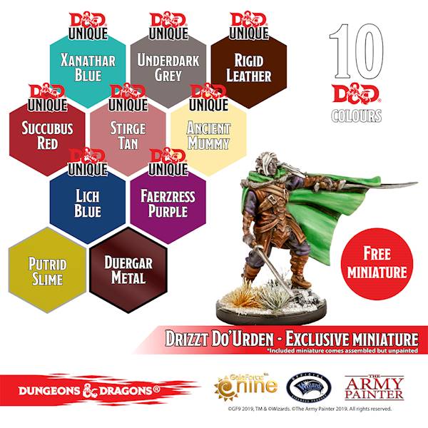D&D Nolzurs Marvelous Pigments Underdark Paint Set