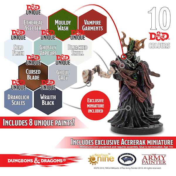 D&D Nolzurs Marvelous Pigments Undead Paint Set
