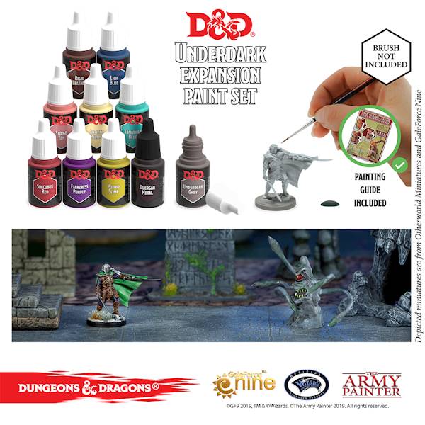 D&D Nolzurs Marvelous Pigments Underdark Paint Set