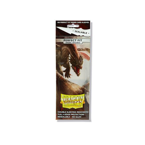 Dragon Shield Standard Perfect Fit Sealable Sleeves - Smoke 100 szt.