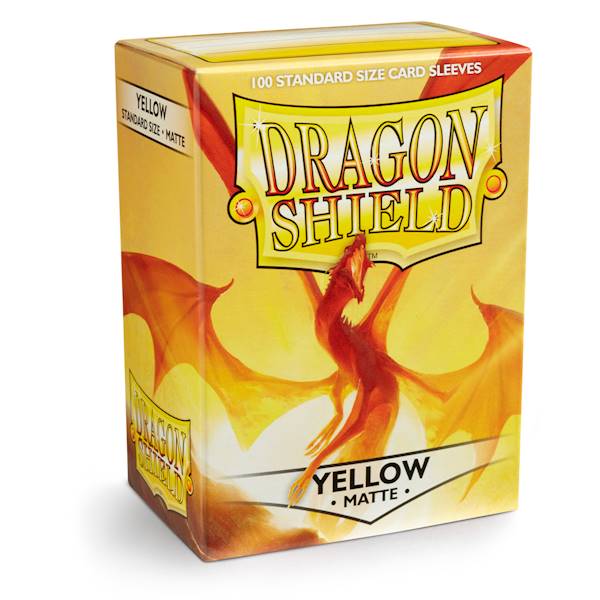 Dragon Shield Matte Sleeves - Yellow 100