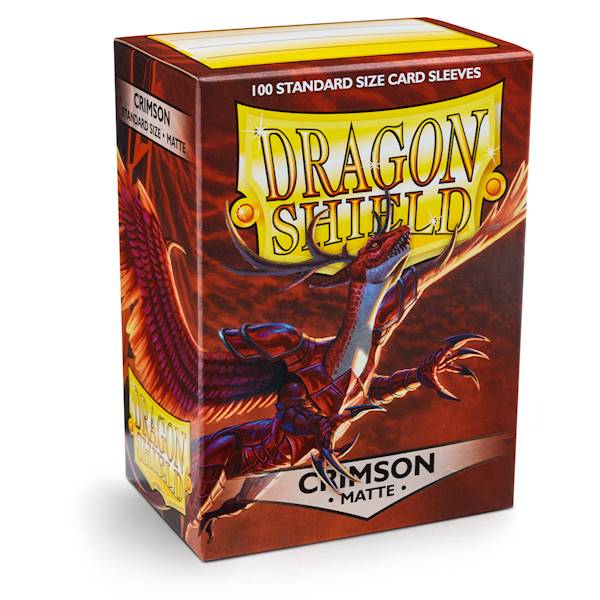 Dragon Shield Matte Sleeves - Crimson 100