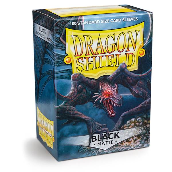 Dragon Shield Matte Sleeves - Black 100