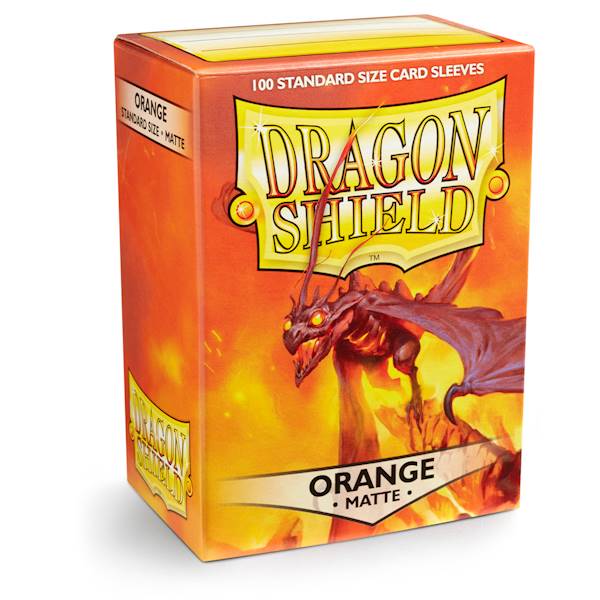 Dragon Shield Matte Sleeves - Orange 100