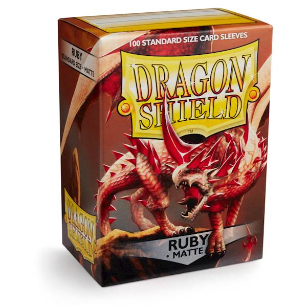 Dragon Shield Matte Sleeves - Ruby 100