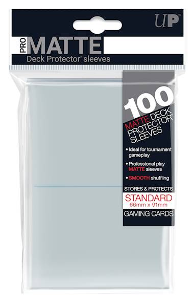 UP PRO-Matte Deck Protector Sleeves Clear - 100