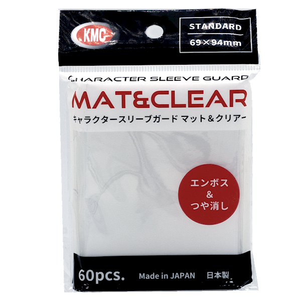 KMC Standard Sleeves - Character Guard Mat & Clear