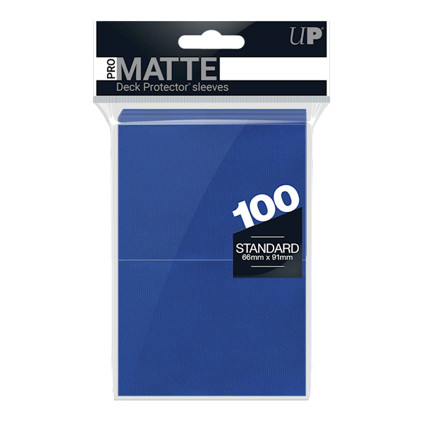 UP PRO-Matte Deck Protector Sleeves Blue - 100