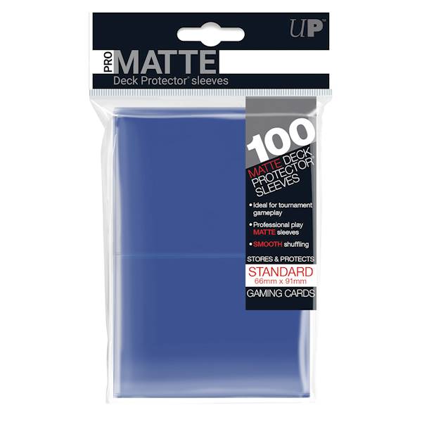 UP PRO-Matte Deck Protector Sleeves Blue - 100